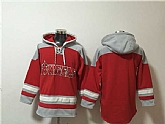 Los Angeles Angels Blank Red Ageless Must-Have Lace-Up Pullover Hoodie,baseball caps,new era cap wholesale,wholesale hats